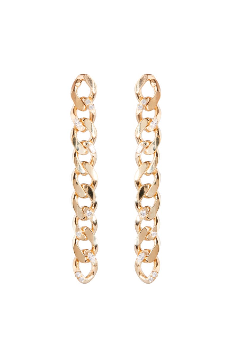 Bianchi Earring, Main, color, White/Gold