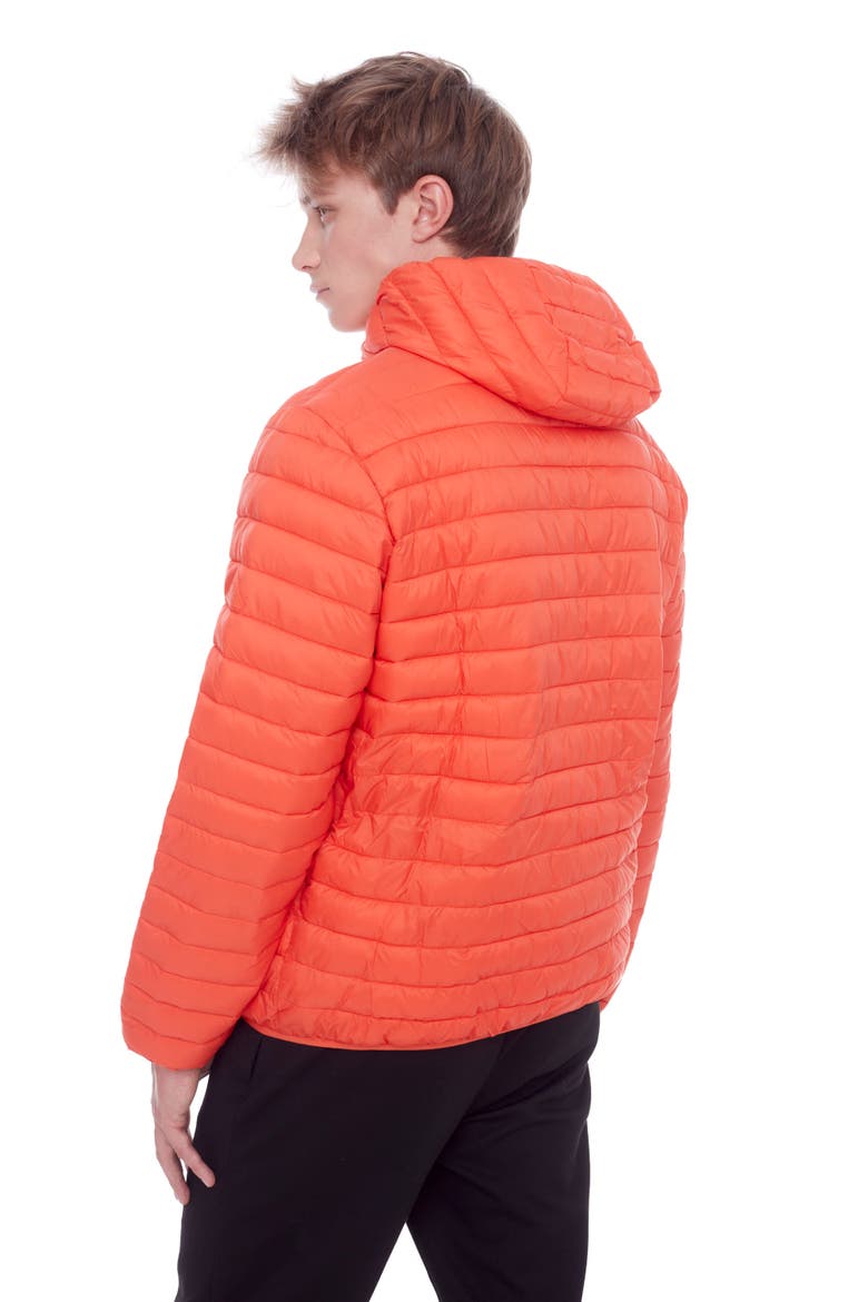 YOHO MEN'S - Vegan Down Lightweight Packable Puffer Jacket & Bag, Alternate, color, TANGERINE