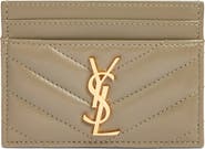 Saint Laurent Cassandra Matelassé Leather Card Case