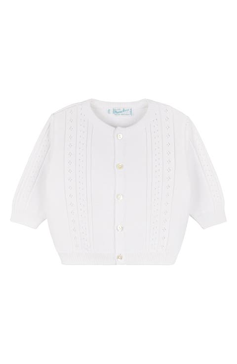 Pointelle Knit Cardigan