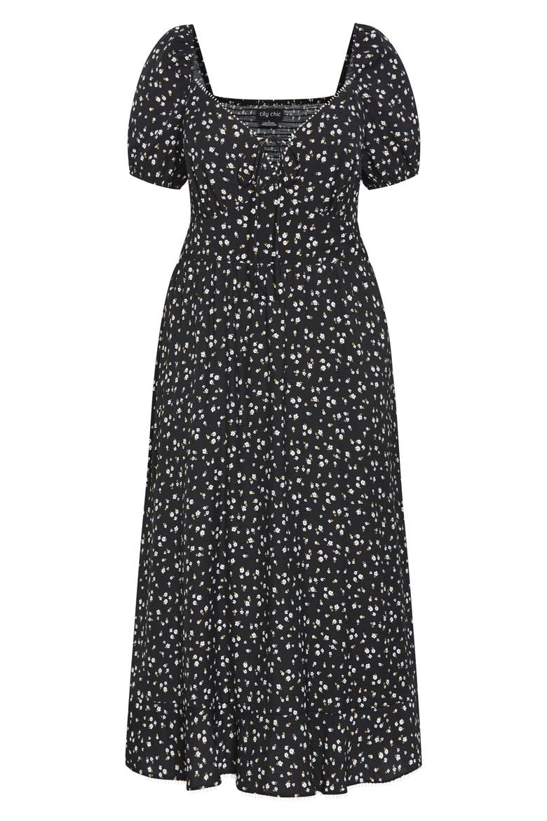 Dress Sky Floral Midi Dress, Alternate, color, MEADOW