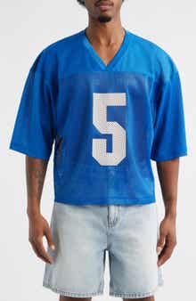 Elwood Oversize Crop Mesh Football Jersey