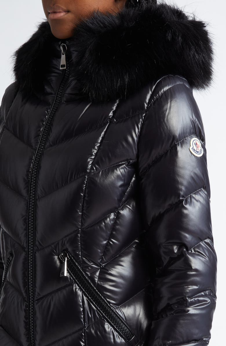 Moncler Fulmarus Hooded Down Puffer Jacket with Removable Faux Fur Trim, Alternate, color, 