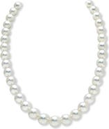 The Pearl Source 9-11mm White South Sea Pearl Necklace - AAA Quality