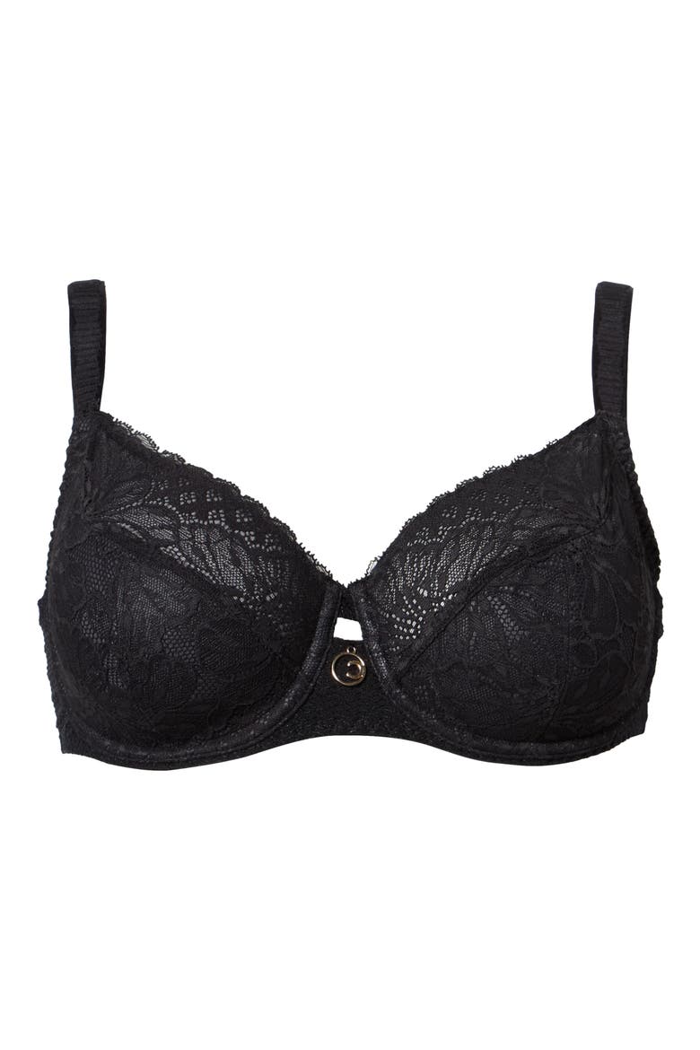 Sublime Full Coverage Underwire Bra, Alternate, color, BLACK