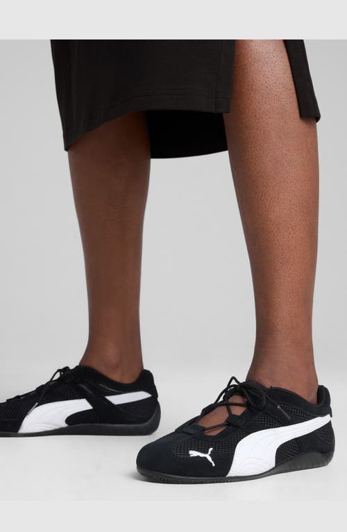 Puma 'speedcat' Black Sneakers With Logo Print On The Side And Logo Lettering On The Side