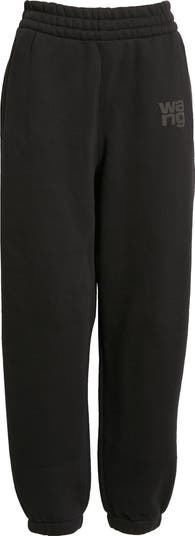 Alexander Wang Puff Logo Structured Terry Sweatpants | Nordstrom