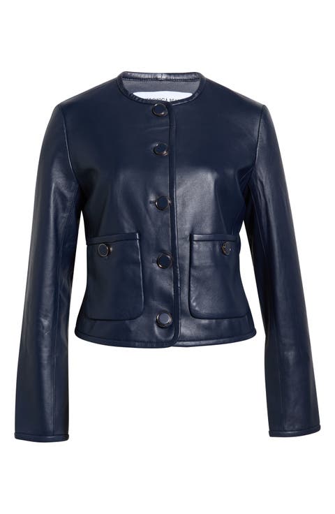 Andrea Lambskin Leather Jacket