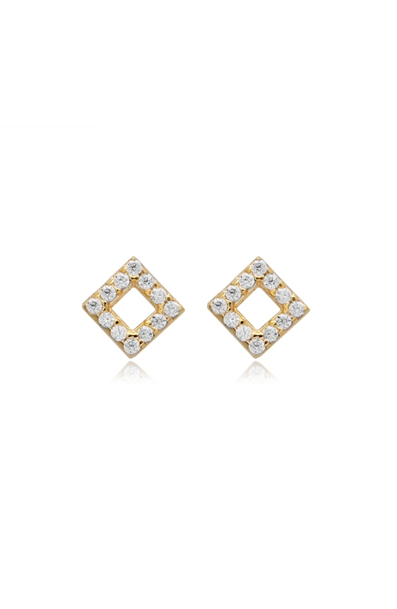 Mazin Jewels Bermuda Studs, Main, color, Gold