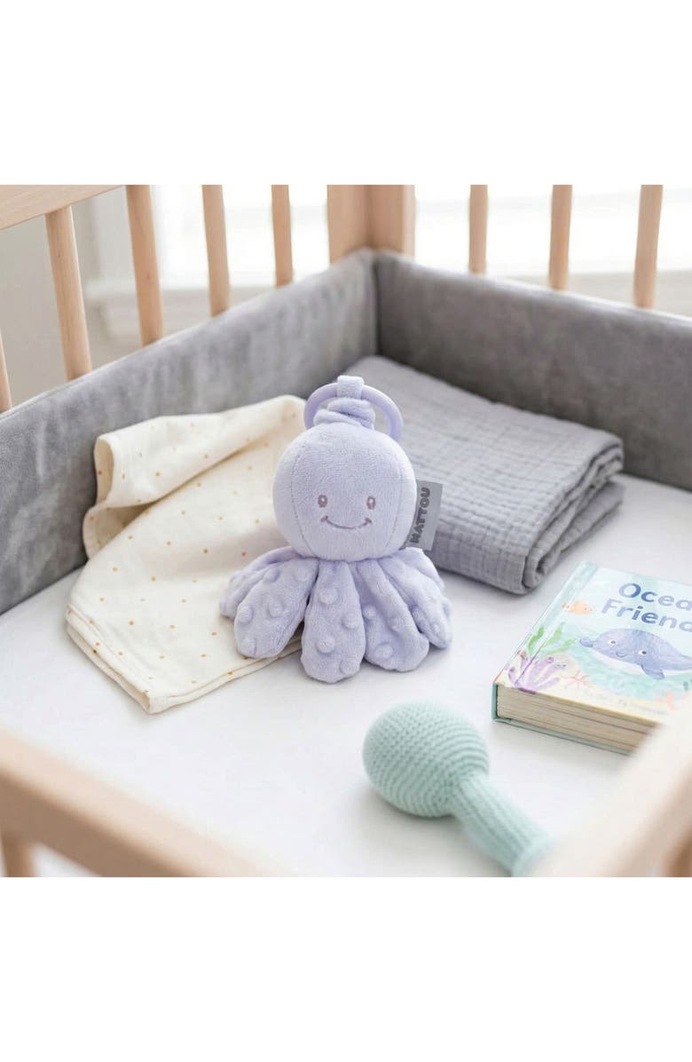 Nattou Vibrating Cuddly Lapidou Octopus, Alternate, color, Lilac