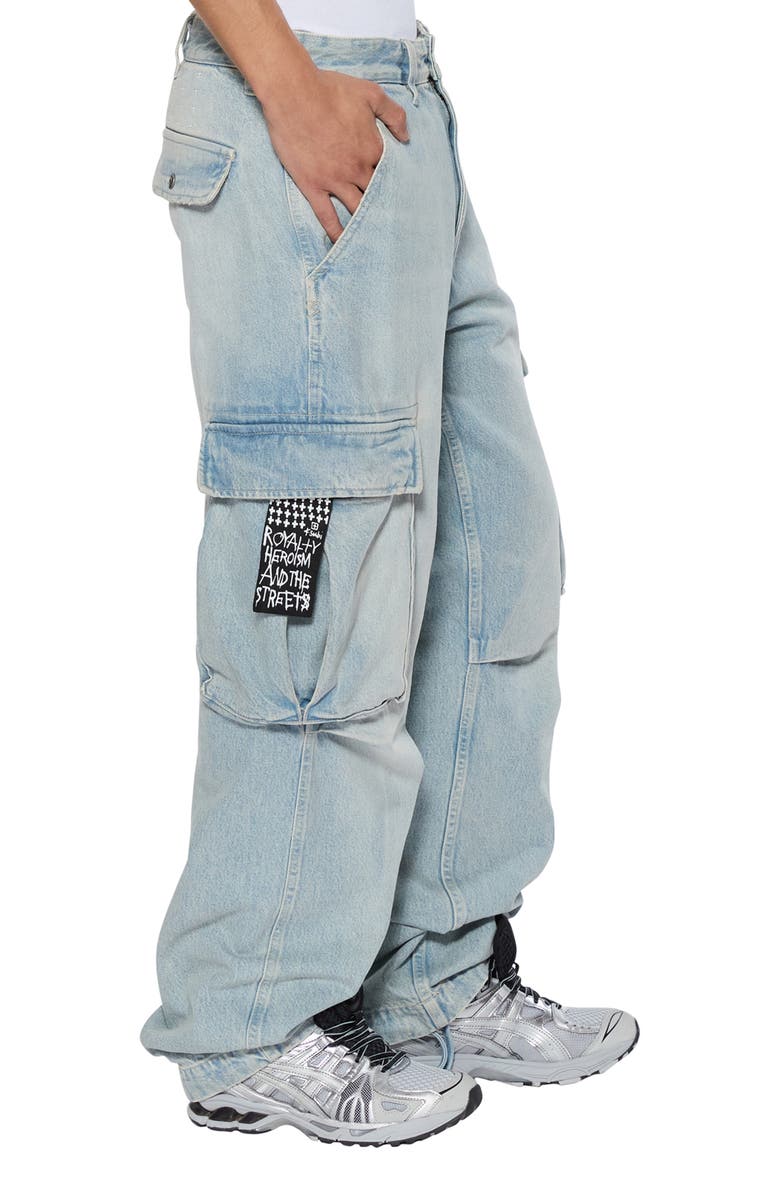 Ksubi Riot Denim Cargo Pants, Alternate, color, 