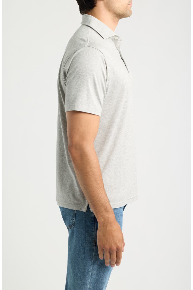Crown Crafted Excursionist Flex Microstripe Polo, Alternate, color, GALE GREY