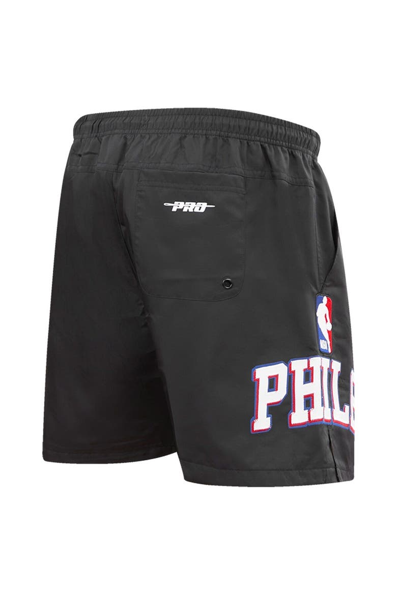 Men's Pro Standard Black Philadelphia 76ers Classics Woven Shorts, Alternate, color, Black