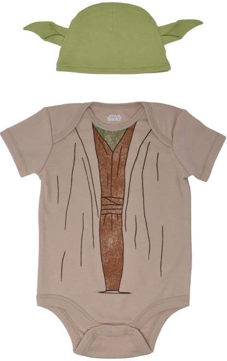 Yoda Cosplay Bodysuit and Hat Set