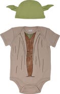 Star Wars Yoda Cosplay Bodysuit and Hat Set