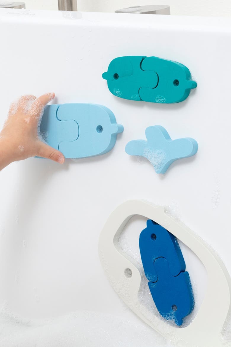 Bath Puzzle Whale Floating 3D Bath Toy Set, Alternate, color, Multi
