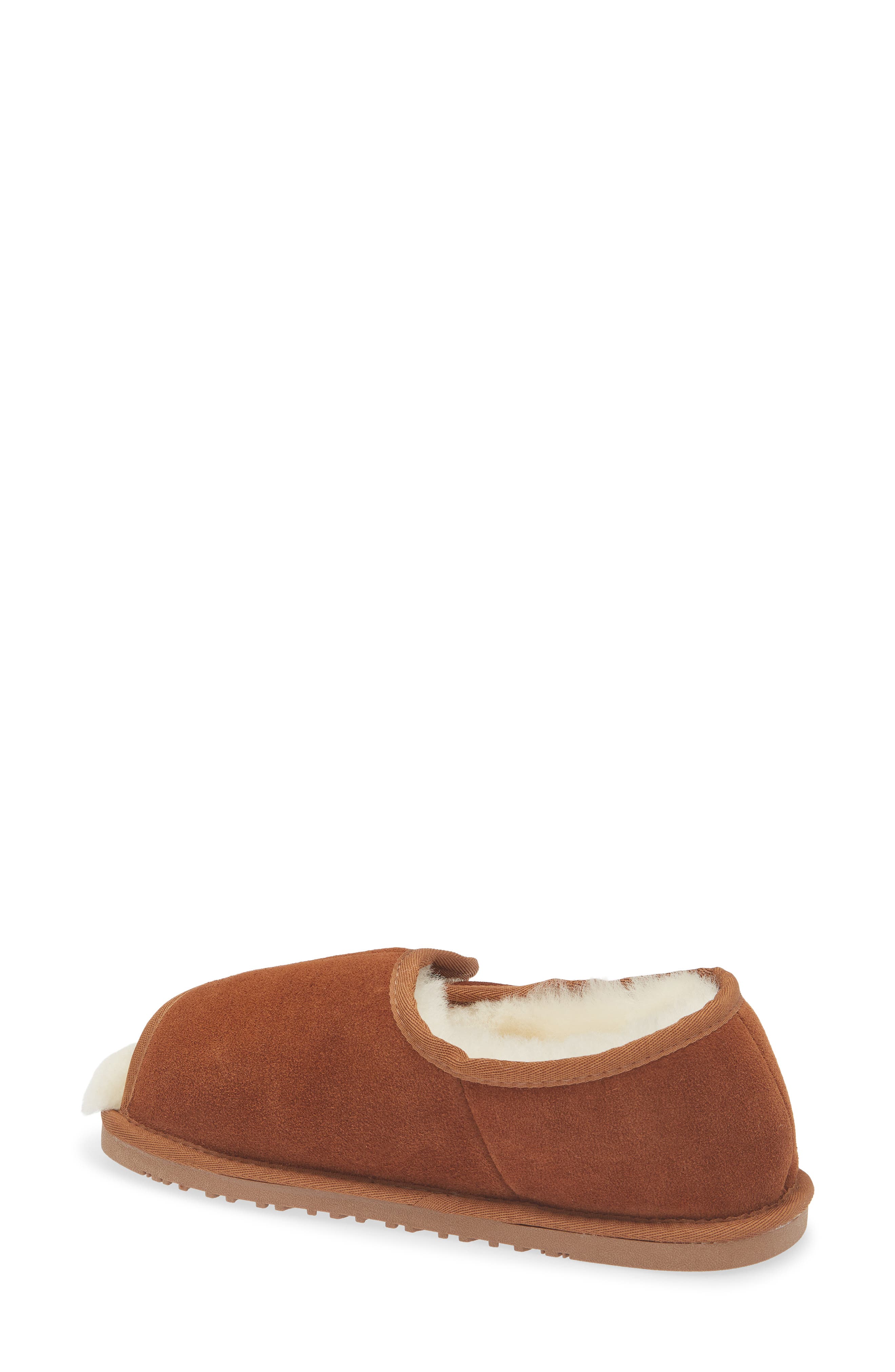 Open Toe Slipper, Alternate, color, CHESTNUT