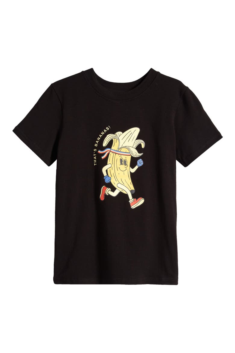Kids' That's Bananas Graphic T-Shirt, Main, color, BLACK
