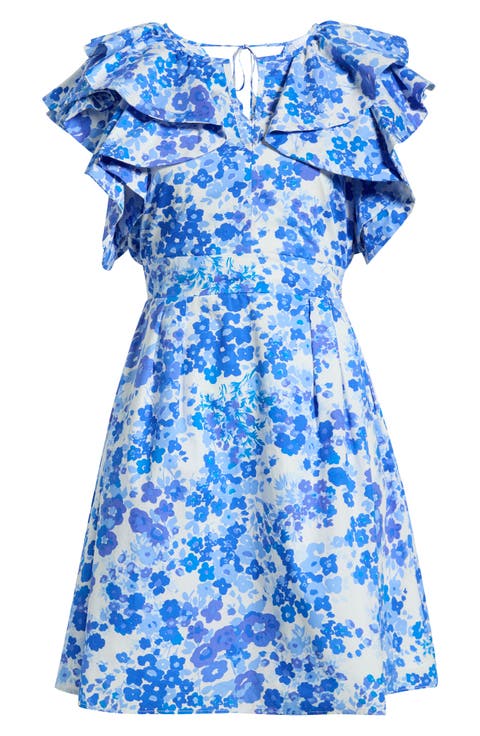Carli Ruffle Sleeve Minidress