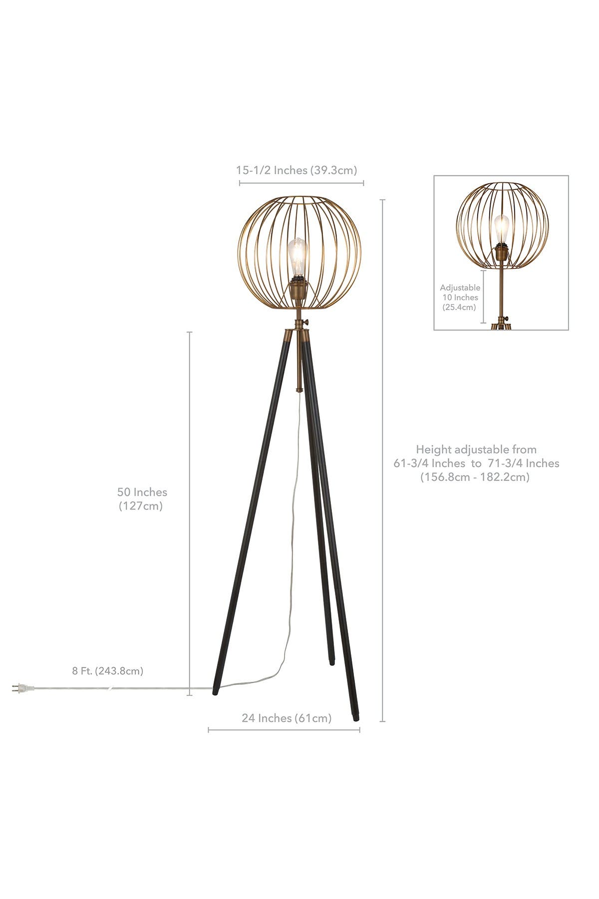 ADDISON AND LANE Paramon Floor Lamp - Antique Brass | Nordstromrack