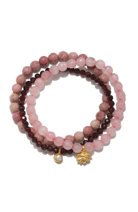 Manifest Love Gemstone Bracelet Set
