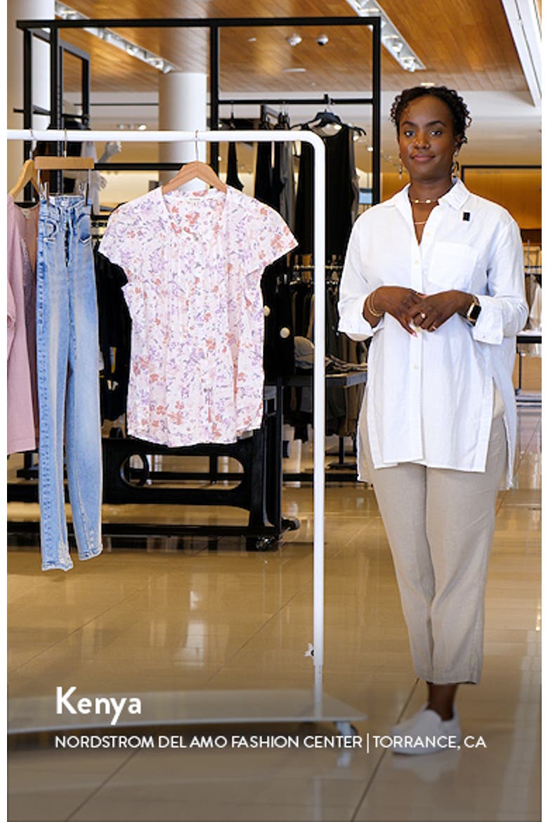Pintuck Cotton Peasant Blouse video