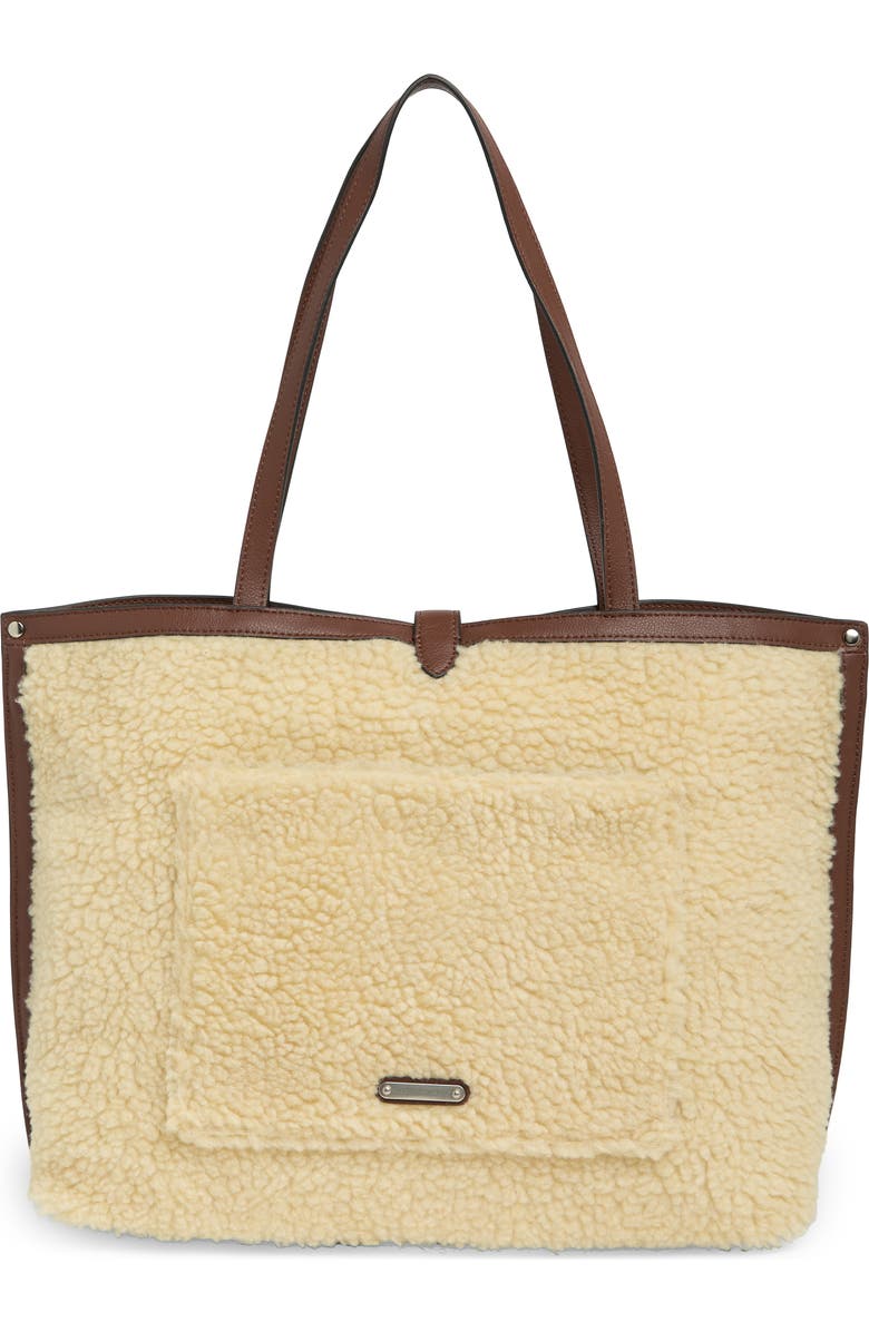 Rebecca Minkoff Megan Faux Shearling Tote, Alternate, color,