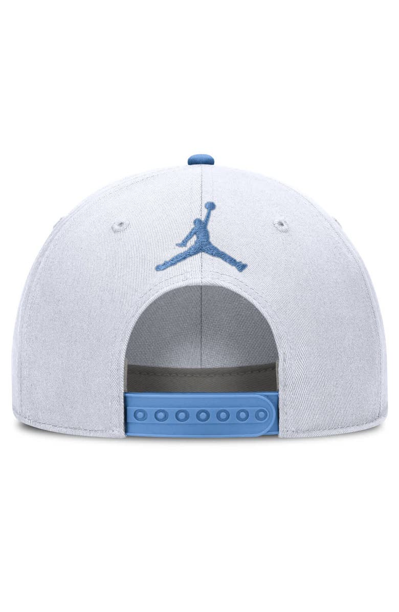 Jordan Brand Men
s Jordan Brand White/Carolina Blue North Carolina Tar Heels Argyle Rise Rope Adjustable Hat, Alternate, color, White