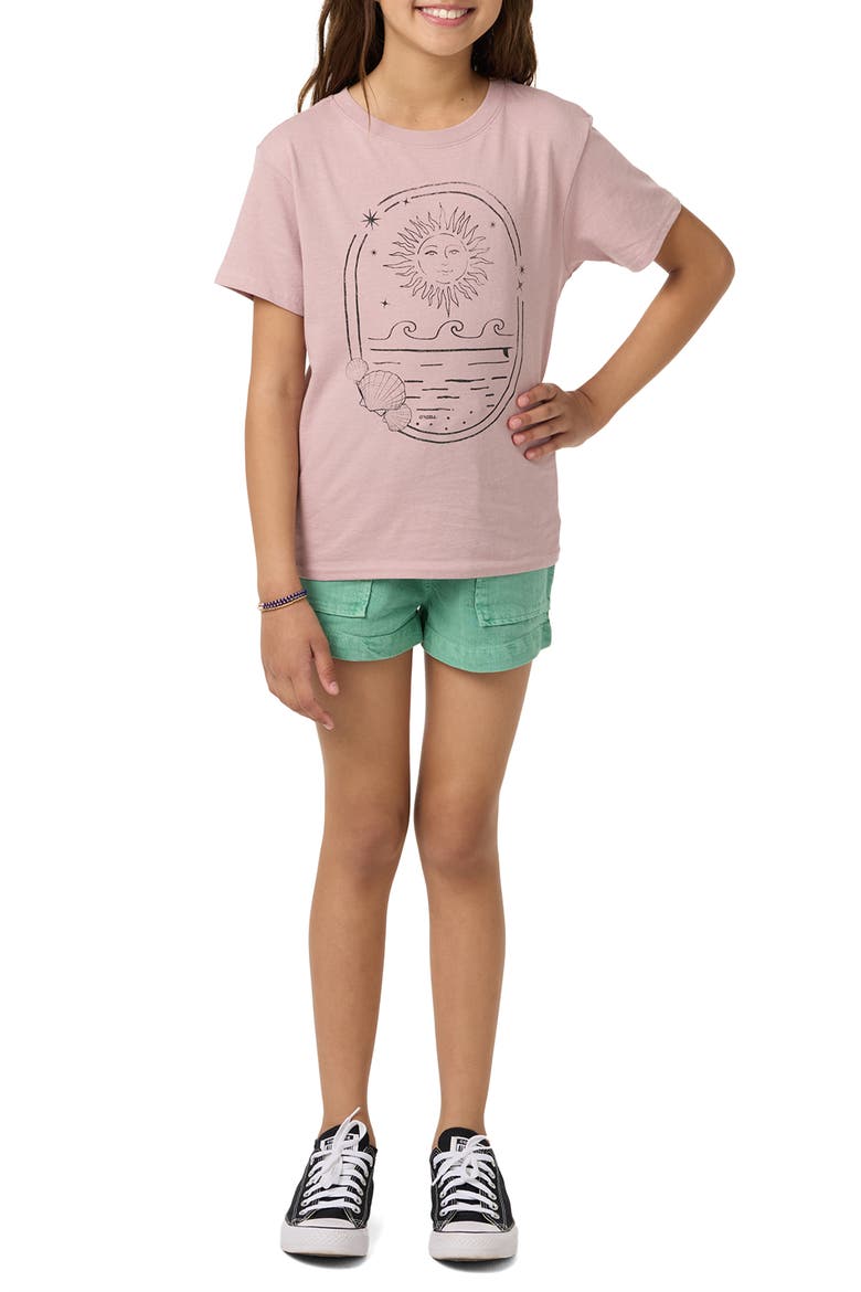 Kids' Sun Shell Angie Cotton Graphic T-Shirt, Alternate, color, ORCHID