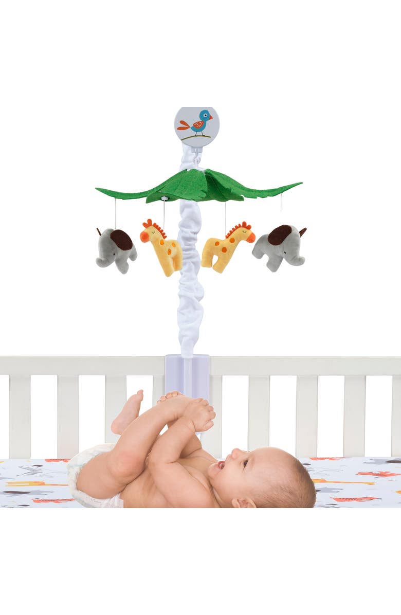 Bedtime Originals Lollipop Jungle Musical Baby Crib Mobile Soother Toy, Alternate, color, Multicolor