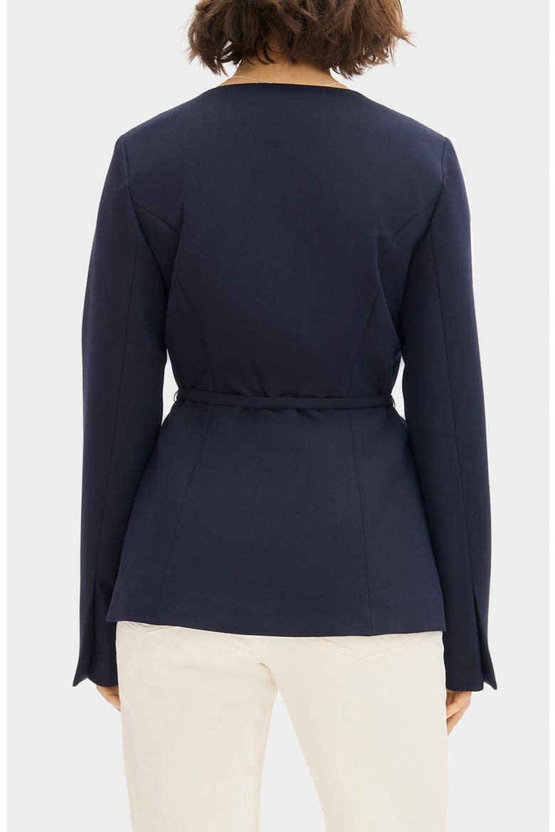 Parker Collarless Jacket, Alternate, color, NAVY