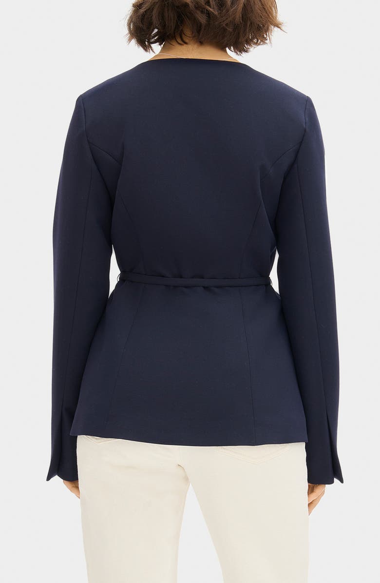 ALIGNE Parker Collarless Jacket, Alternate, color, Navy