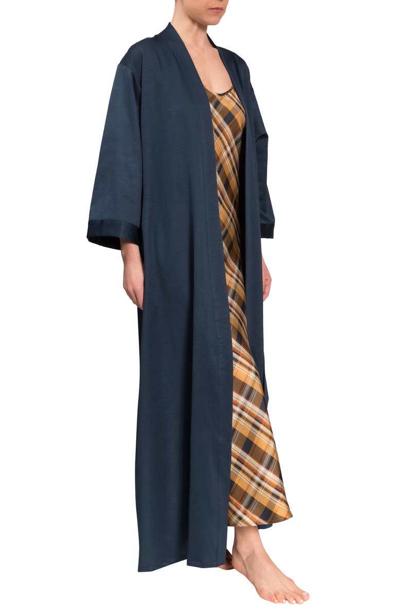 Everyday Ritual Colette Cotton Robe, Alternate, color, Inky Blue