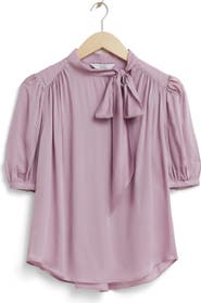 & Other Stories Jeny Tie Neck Top