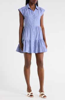 Tommy Hilfiger Stripe Seersucker Shirtdress