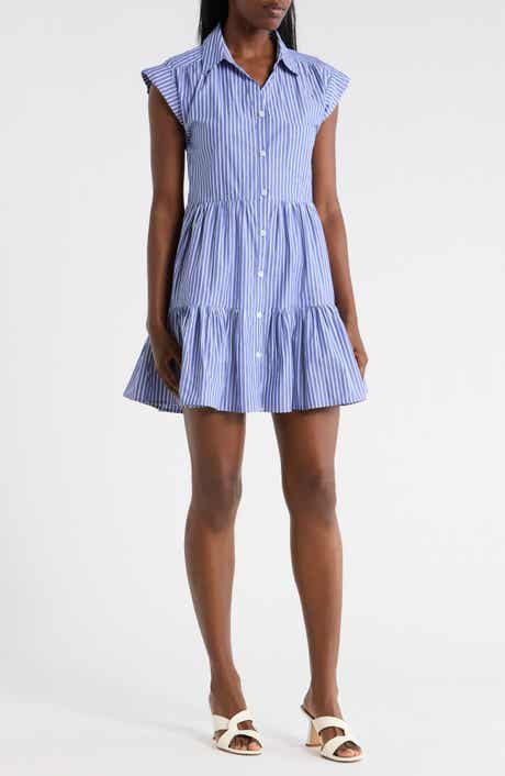 Tommy Hilfiger Stripe Seersucker Shirtdress