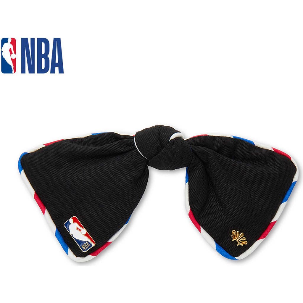 Lele Sadoughi Nba Bow Barrette In Black