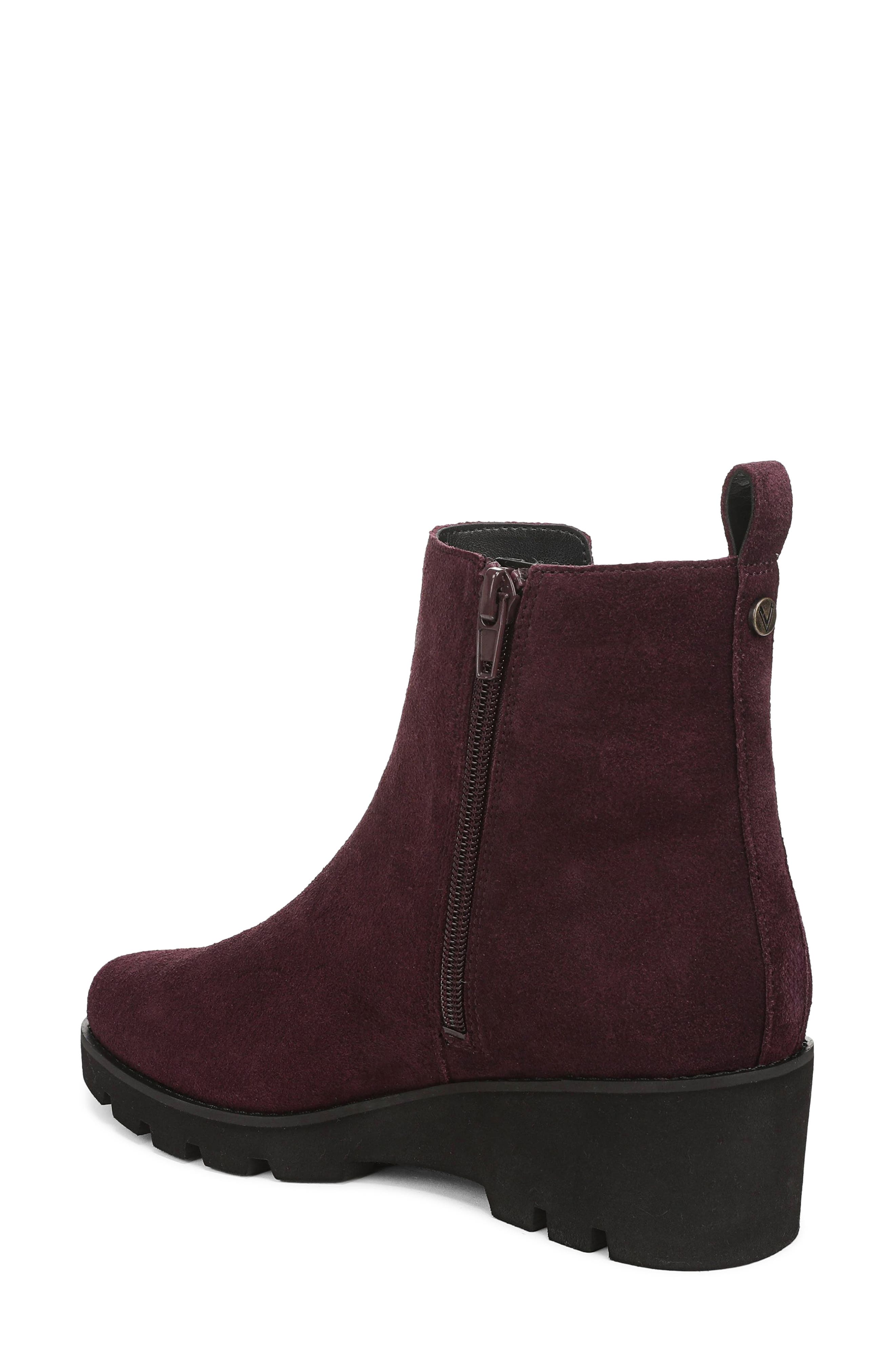 Aria 2.0 Leather Wedge Bootie, Alternate, color, MULLED WINE LEATHER