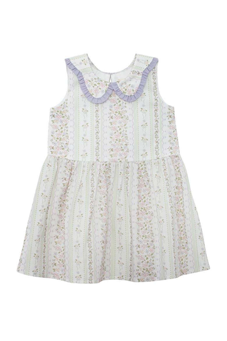 Graceful Garden Floral Dress, Main, color, Purple