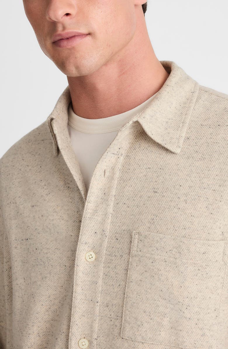 Madewell The Devoe Knit Button-Up Shirt, Alternate, color, Twill Cream