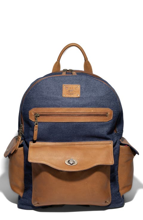 Canvas & Leather Backpack