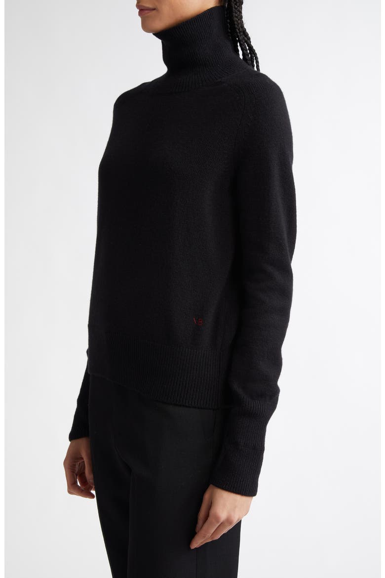 Lambswool Turtleneck Sweater, Alternate, color, BLACK