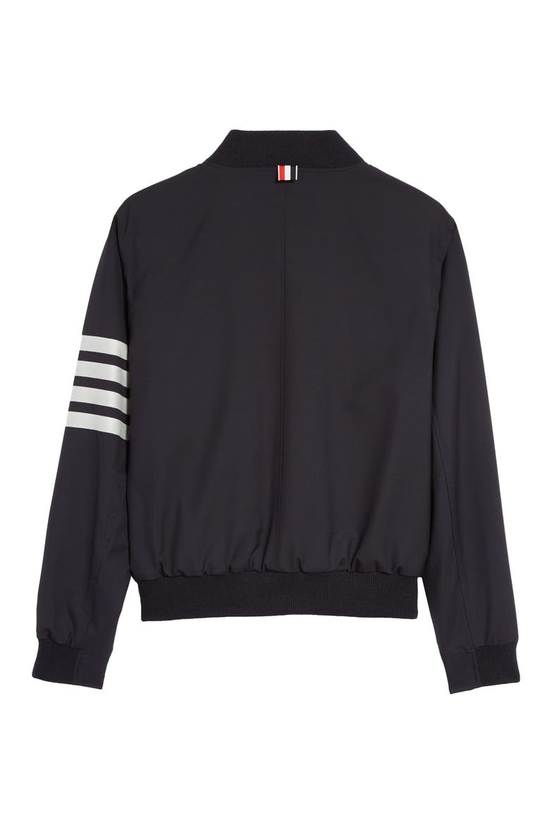 4-Bar Wool Jacket, Alternate, color, NAVY