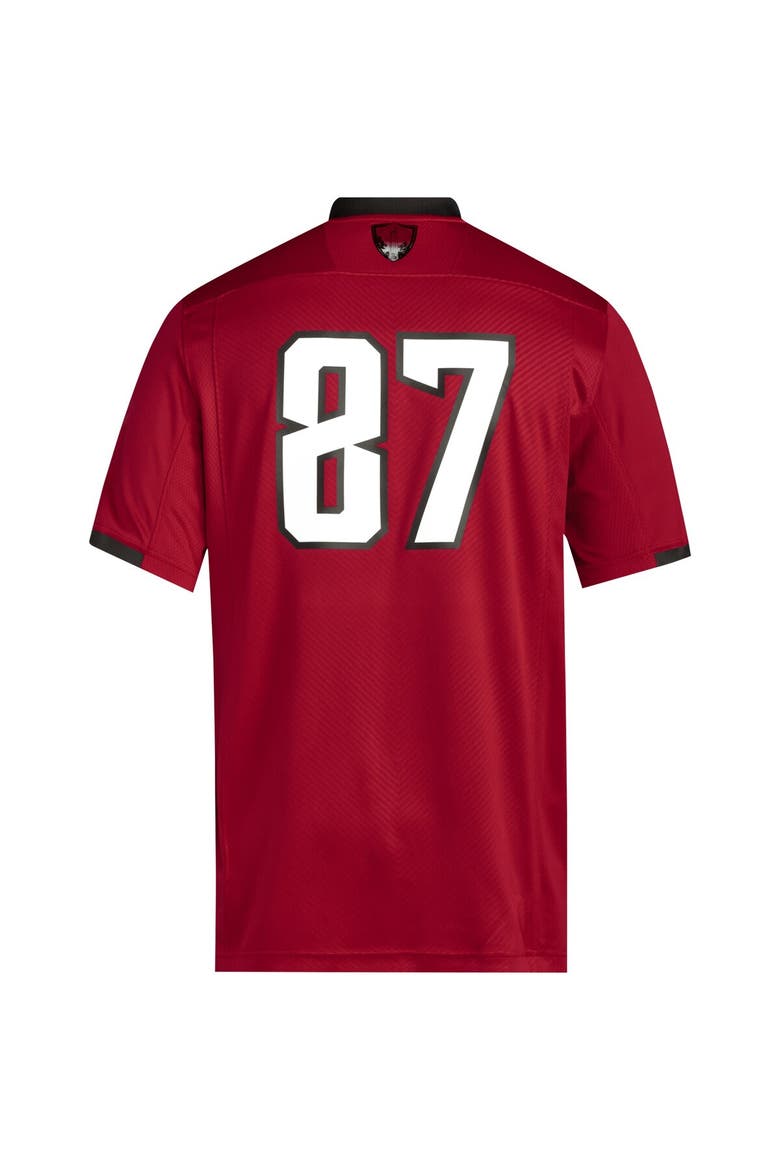 Men's adidas #87 Red NC State Wolfpack Premier Jersey, Alternate, color, Red