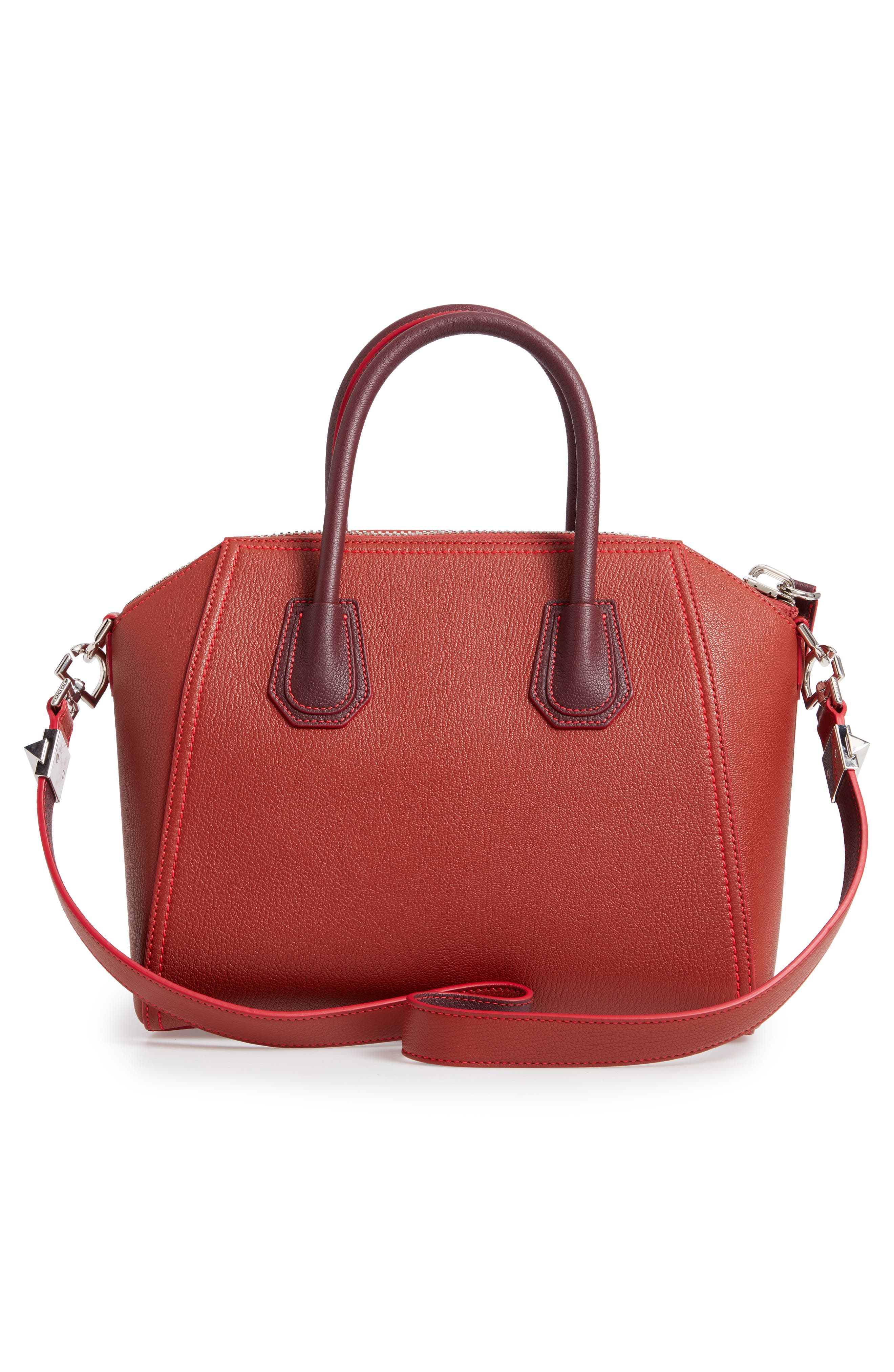 Givenchy Small Antigona Leather Satchel, Alternate, color, 