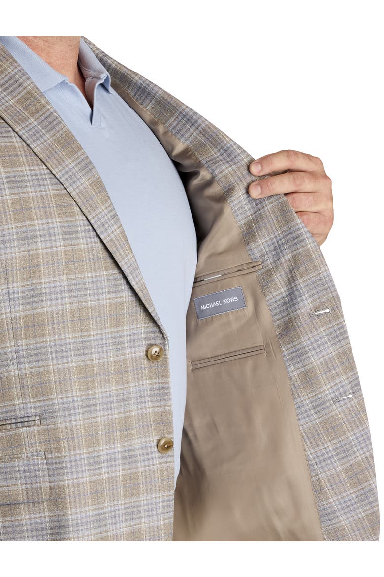 Big & Tall Plaid Sport Coat, Alternate, color, TAN