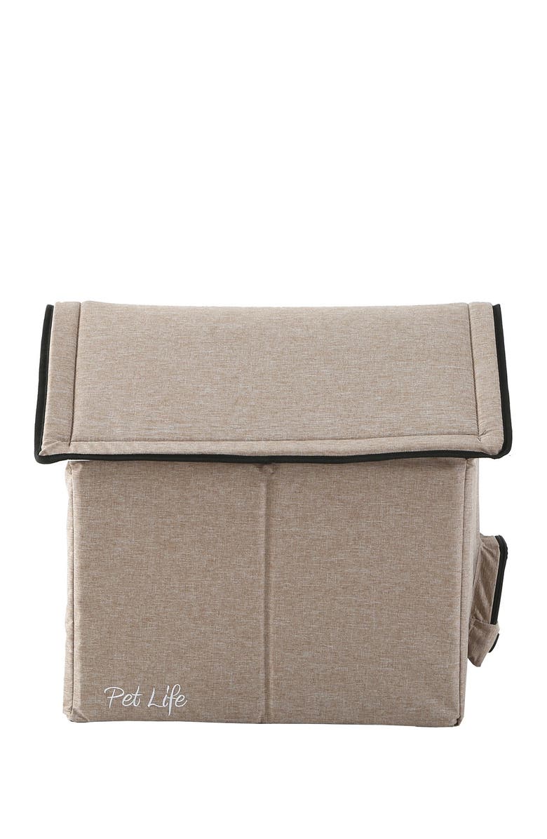 PET LIFE "Hush Puppy" Electronic Heating and Cooling Smart Collapsible Pet House - Small, Alternate, color,