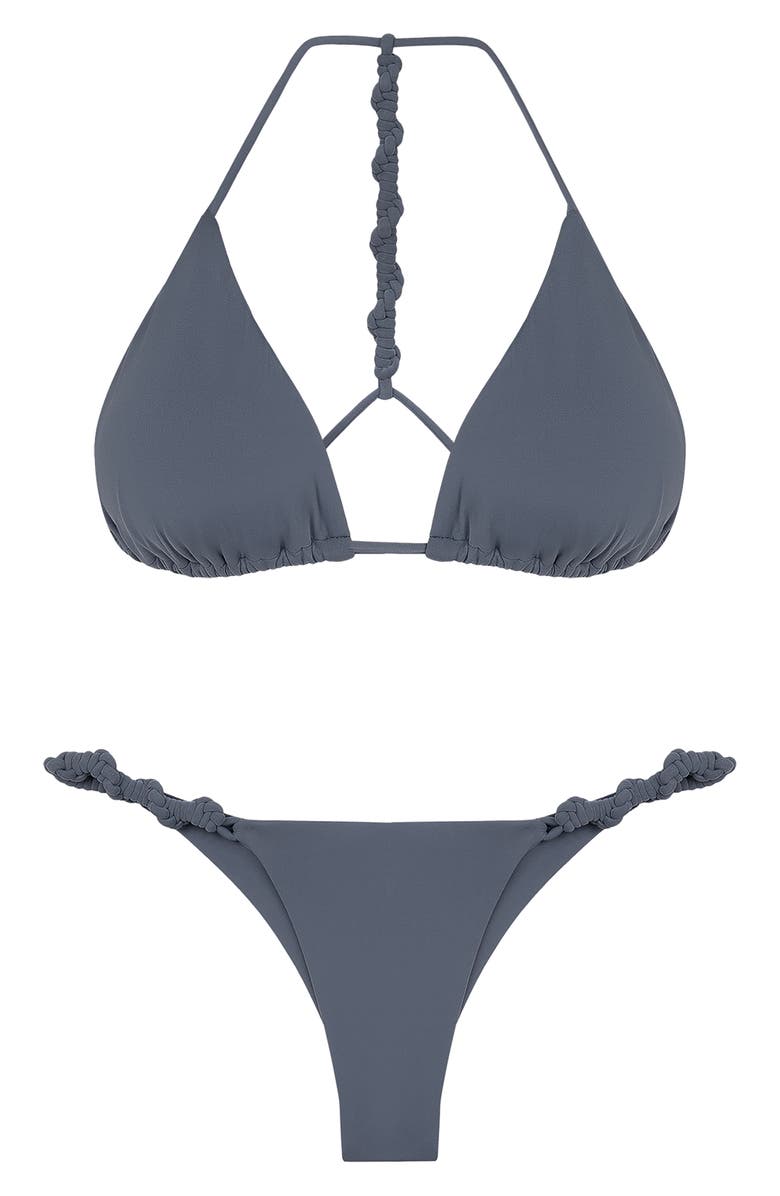 ViX Paula Hermanny Holly Racerback Bikini Top, Alternate, color, Blue