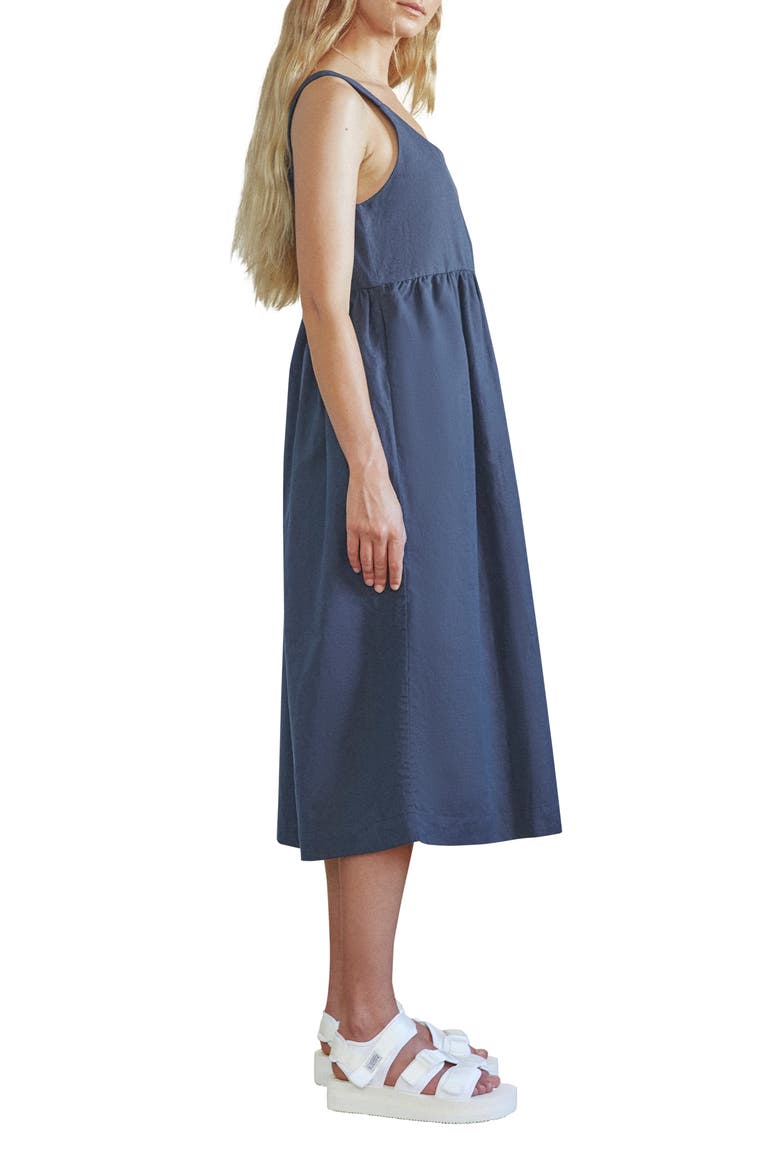 Lily Organic Cotton Denim Dress, Alternate, color, NAVY