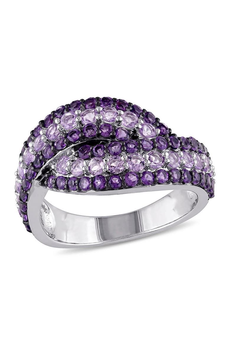 Two-Tone Amethyst Ring, Main, color, PURPLE